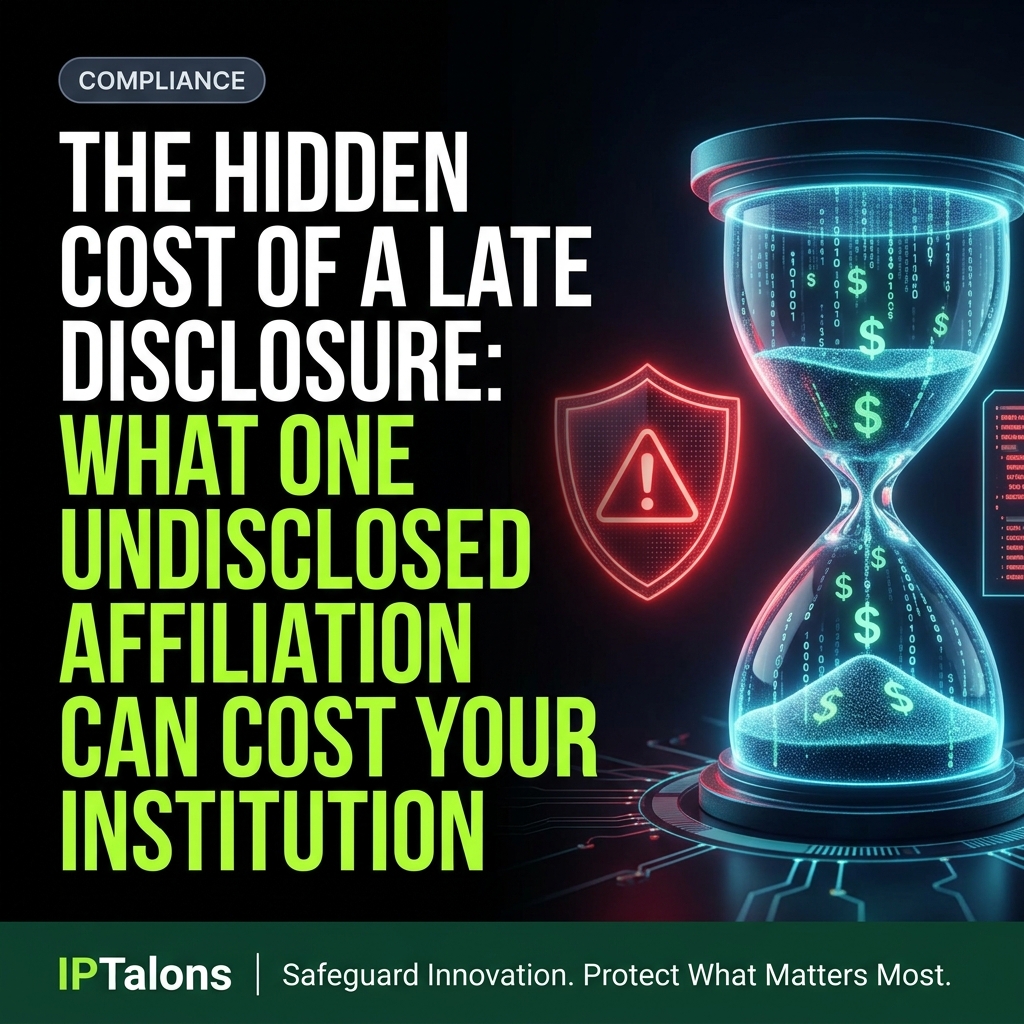 The Hidden Cost of a Late Disclosure: What One Undisclosed Affiliation Can Cost Your Institution