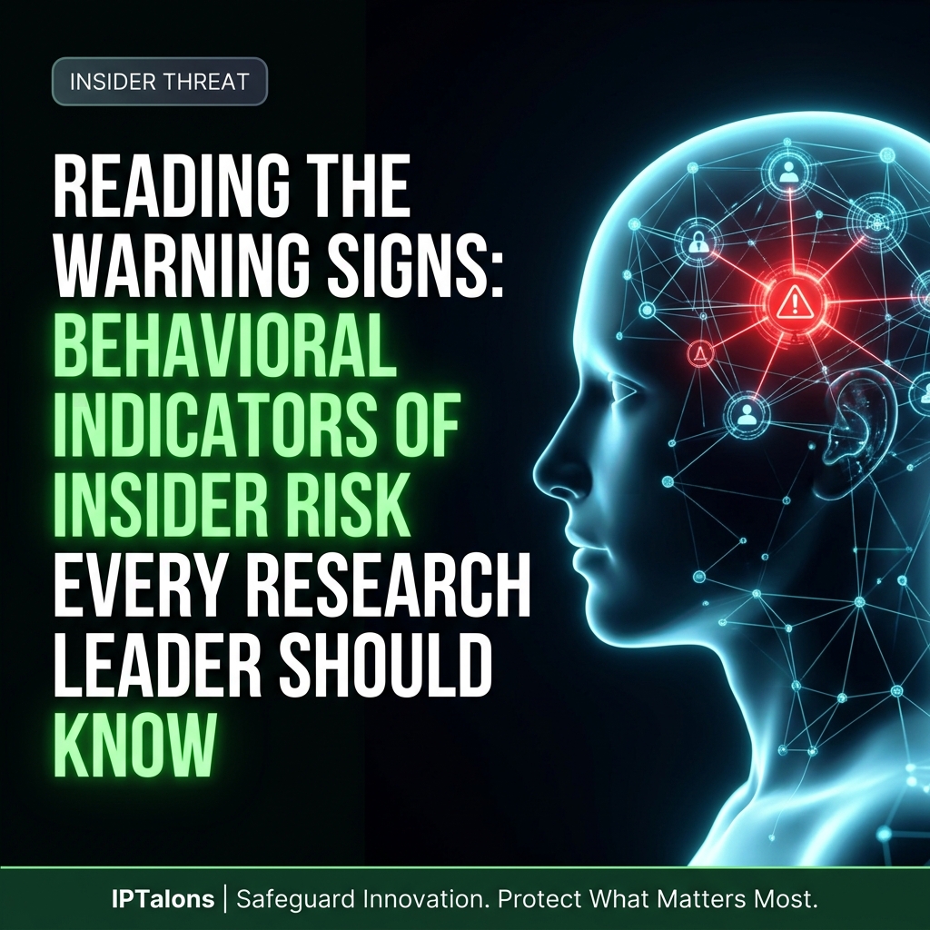 Reading the Warning Signs: Behavioral Indicators of Insider Risk Every Research Leader Should Know
